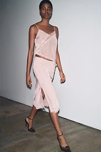 ORGANZA MIDI SKIRT