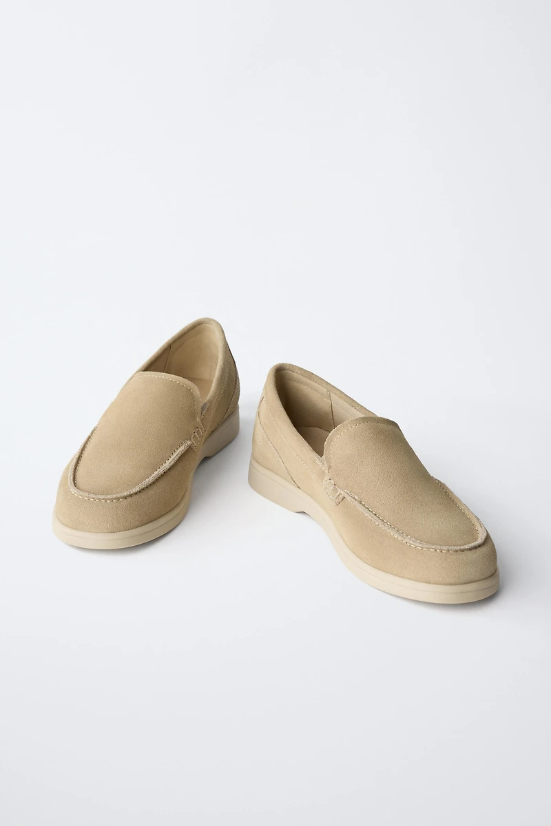 LEATHER DECK SHOES