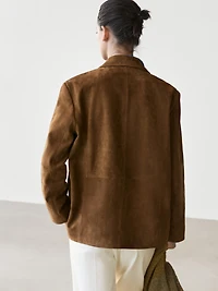 Blazer en daim 100% cuir