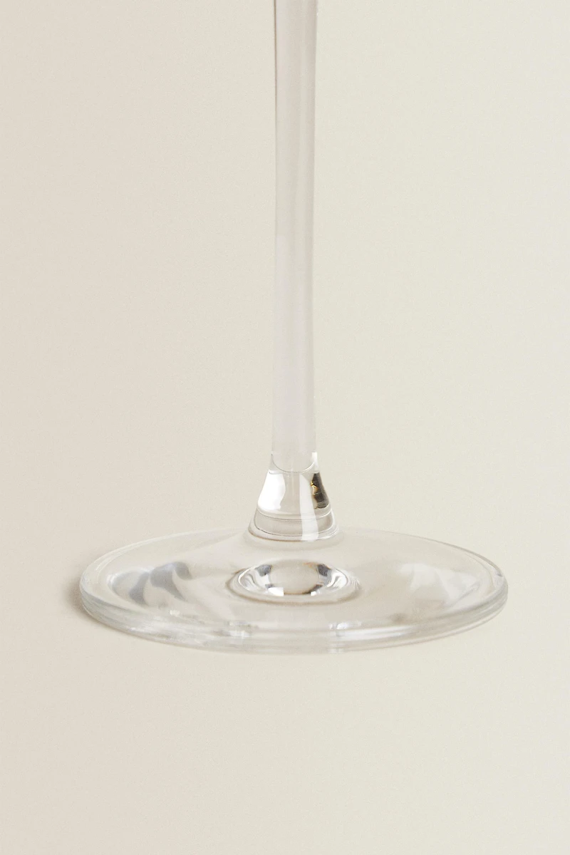 STRAIGHT CRYSTALLINE FLUTE GLASS