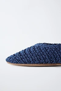 BALLERINES CROCHET AVEC NŒUD
