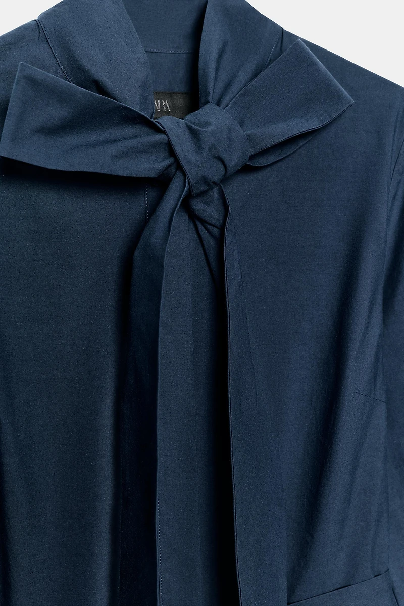 ZW COLLECTION TIED POPLIN DRESS