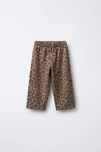 ANIMAL PRINT PLUSH PANTS
