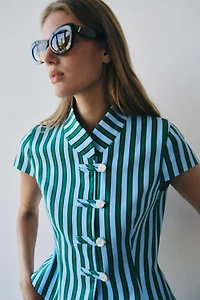 STRIPED FROG FASTENING TOP