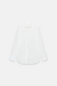ZW COLLECTION POPLIN SHIRT WITH BUTTONS