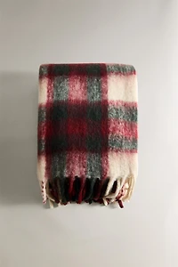 PLAID DOUCE CARREAUX FRANGES
