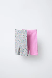 TWO-PACK RIB BIKE SHORTS