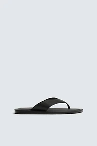 LEATHER STRAP SANDALS
