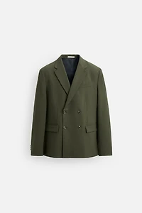 WOOL DOUBLE BREASTED SUIT BLAZER