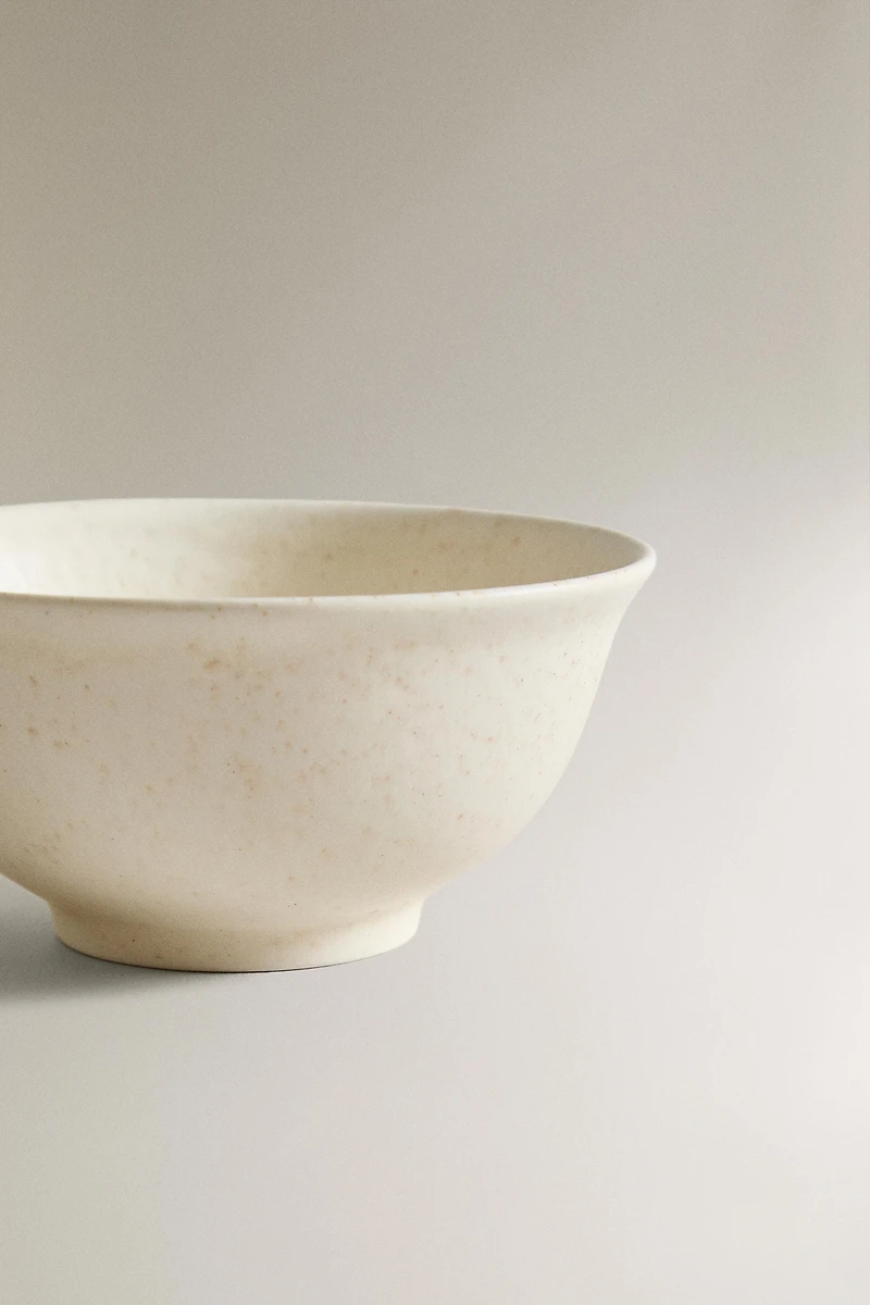 LEAF STONEWARE BOWL