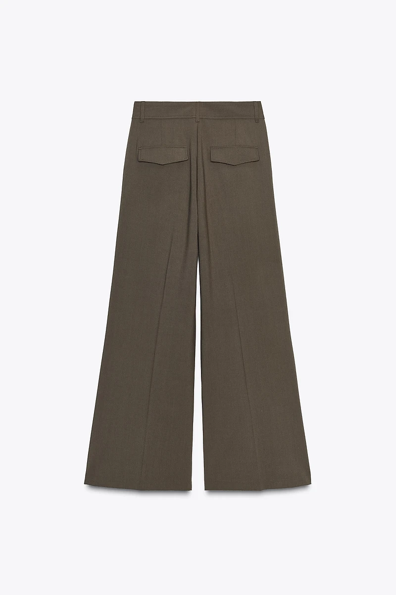 FLAP PLEATED PANTS