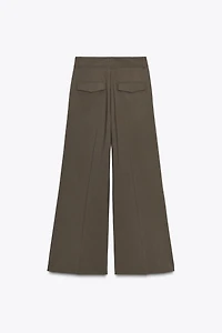 FLAP PLEATED PANTS