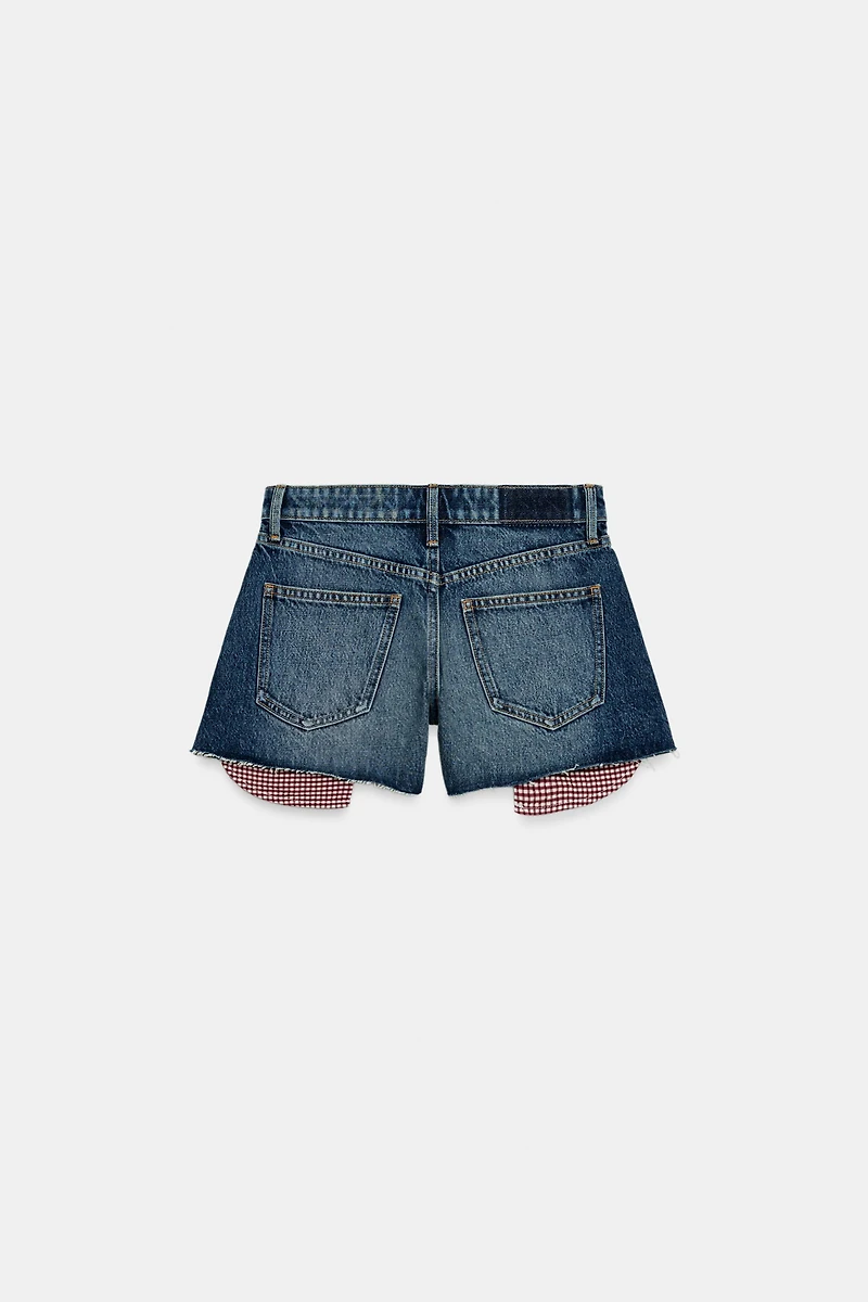 Z1975 FRAYED HEM MOM FIT SHORTS
