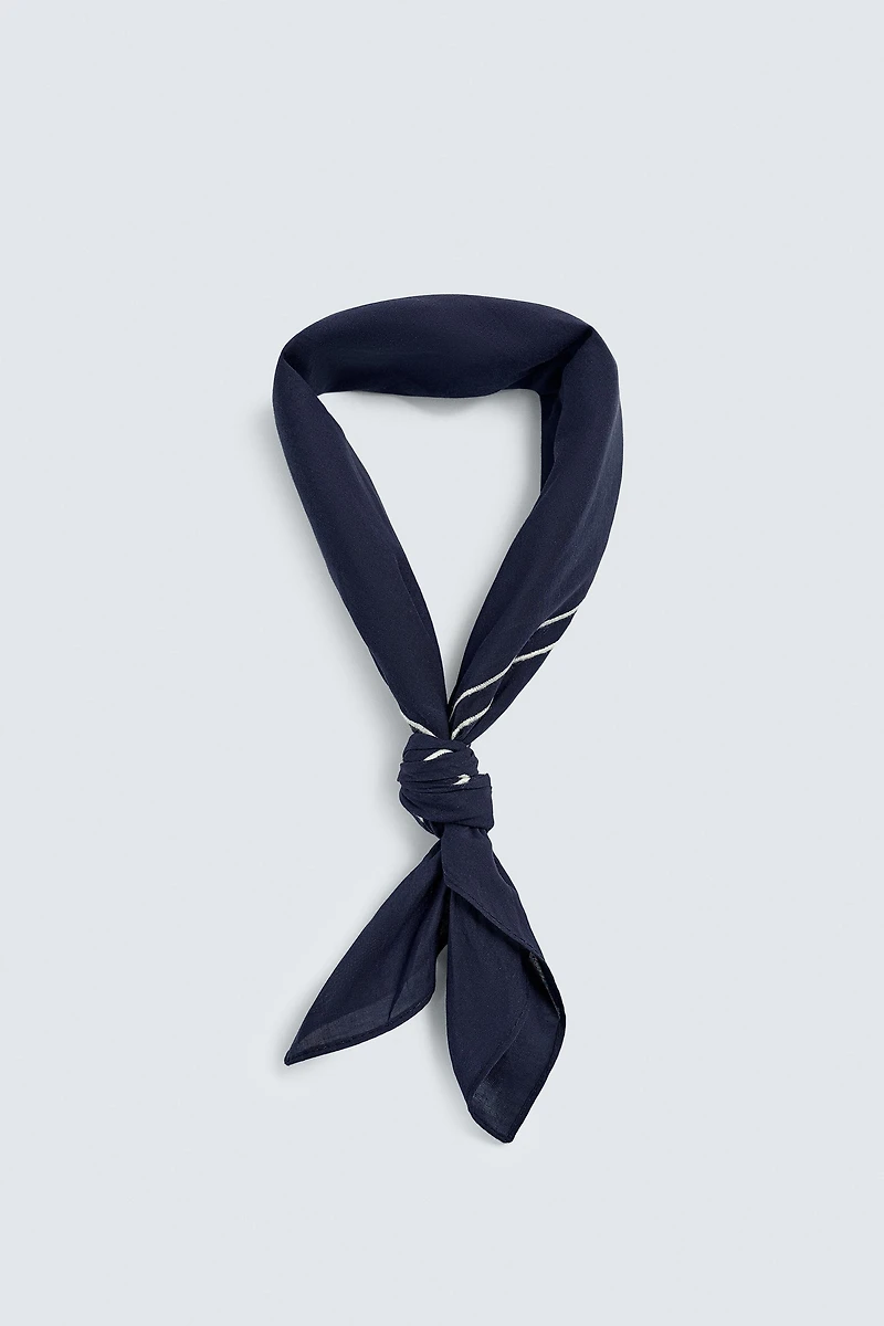 BANDANA BRODERIE CONTRASTE