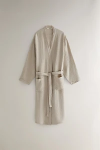 PEIGNOIR LIN WAFFLE