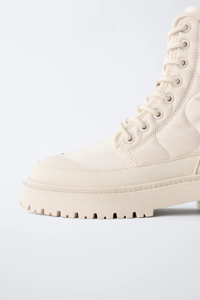 QUILTED ANKLE BOOTS