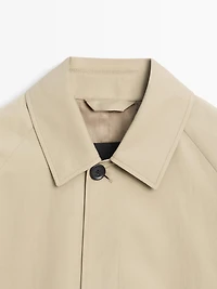 Lightweight cotton trench coat