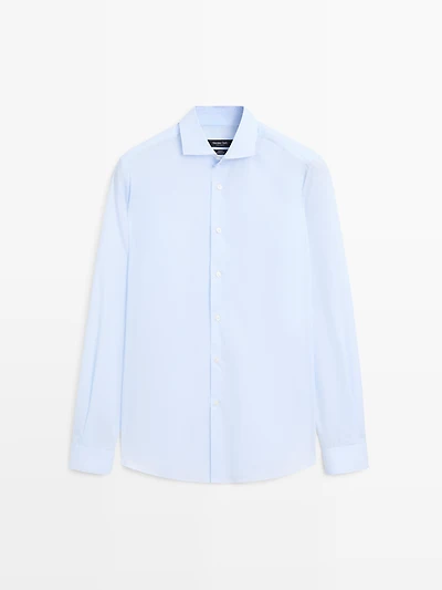 Slim fit 100% cotton shirt