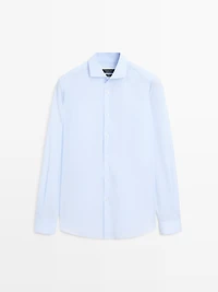 Slim fit 100% cotton shirt