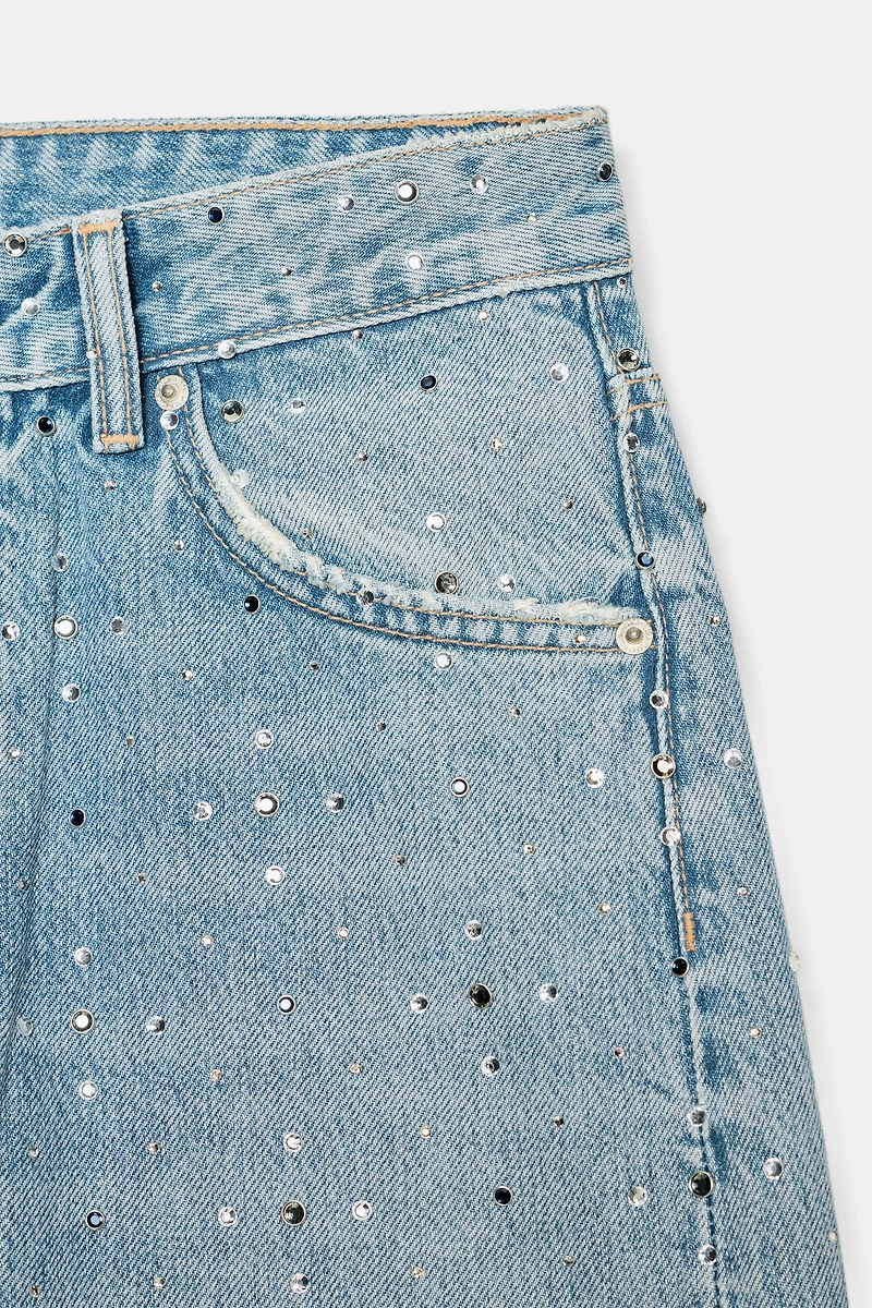 JEANS TRF BAGGY BRILLANTS TAILLE NORMALE