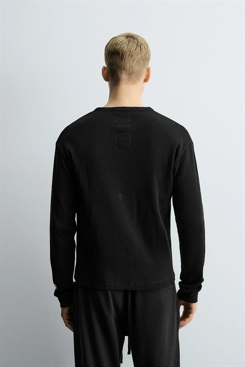 WAFFLE KNIT T-SHIRT X SR_A