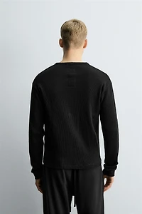 WAFFLE KNIT T-SHIRT X SR_A