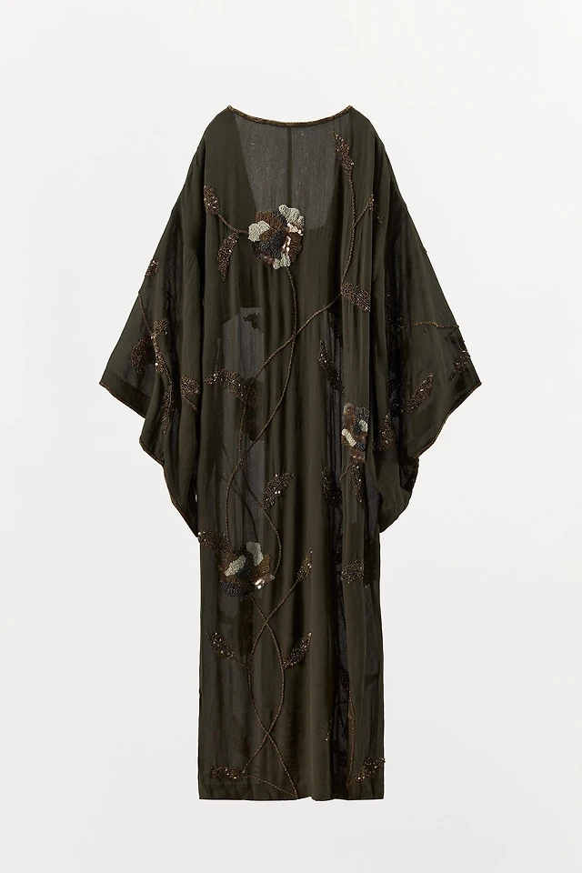 Zara LIMITED EDITION JACQUARD EMBROIDERED DRESS WITH BEADING | Place  Rosemre