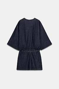 ROBE COURTE EN DENIM Z1975 AVEC CEINTURE