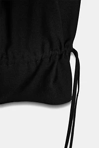 PANTALON CARGO BOUFFANT À NŒUDS ZW COLLECTION