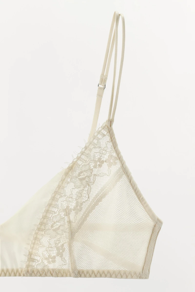 LACE TRIANGLE BRA