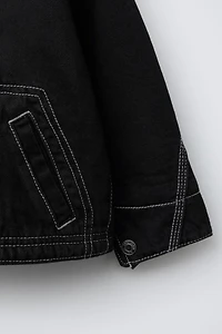 FLEECE LINED DENIM JACKET