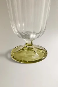 WINE GLASS WITH COLORED RIM