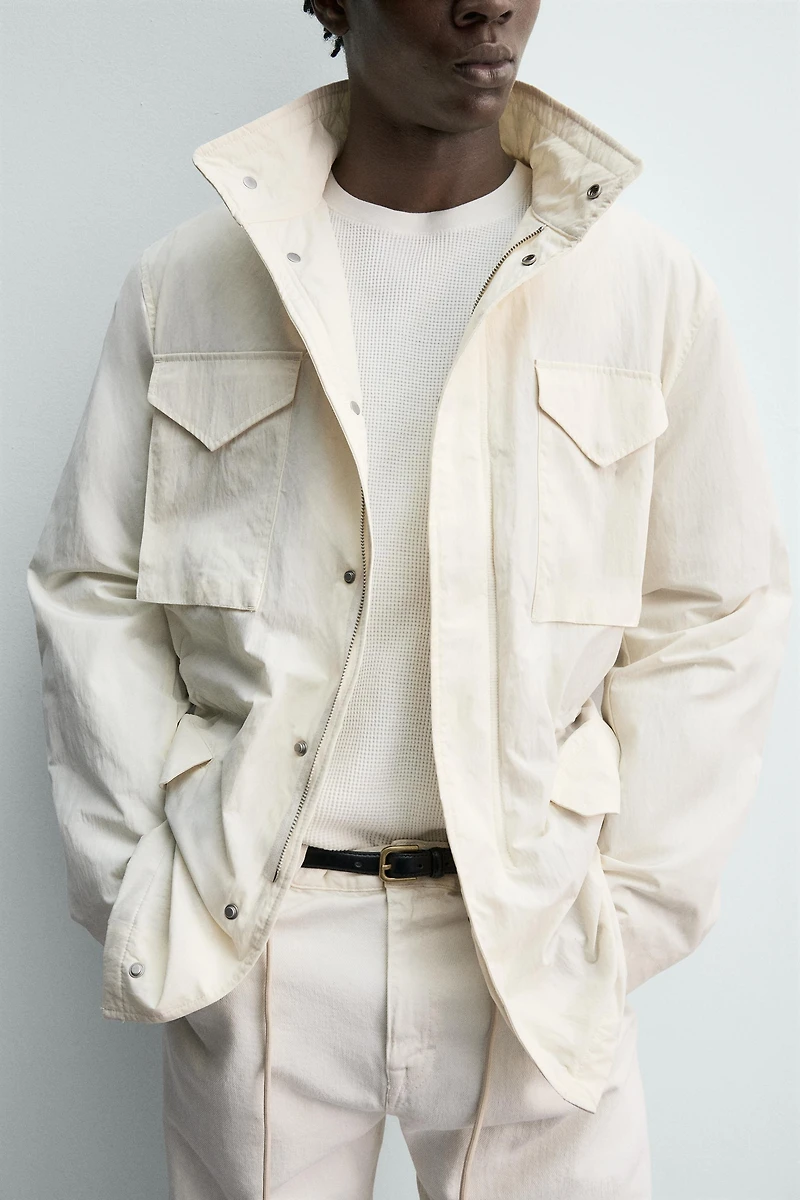TECHNICAL QUILTED POCKET JACKET