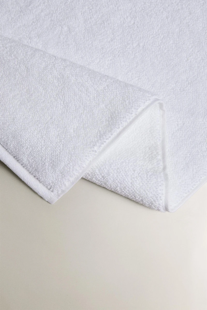 TAPIS DE BAIN COTON POINT DE RIZ