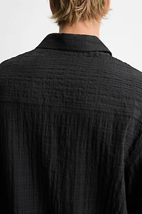 TEXTURED PLAID SHIRT