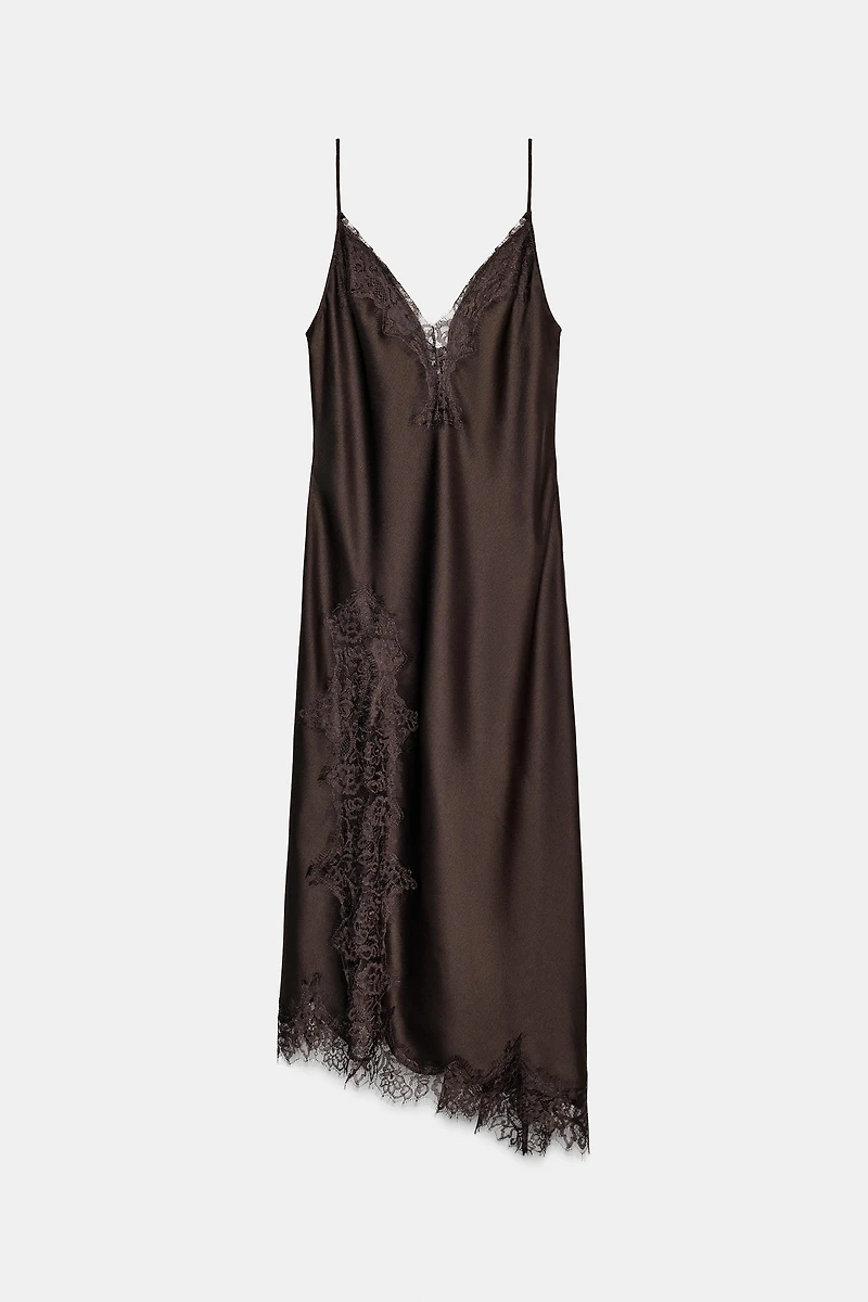 ZW COLLECTION SATIN LACE DRESS