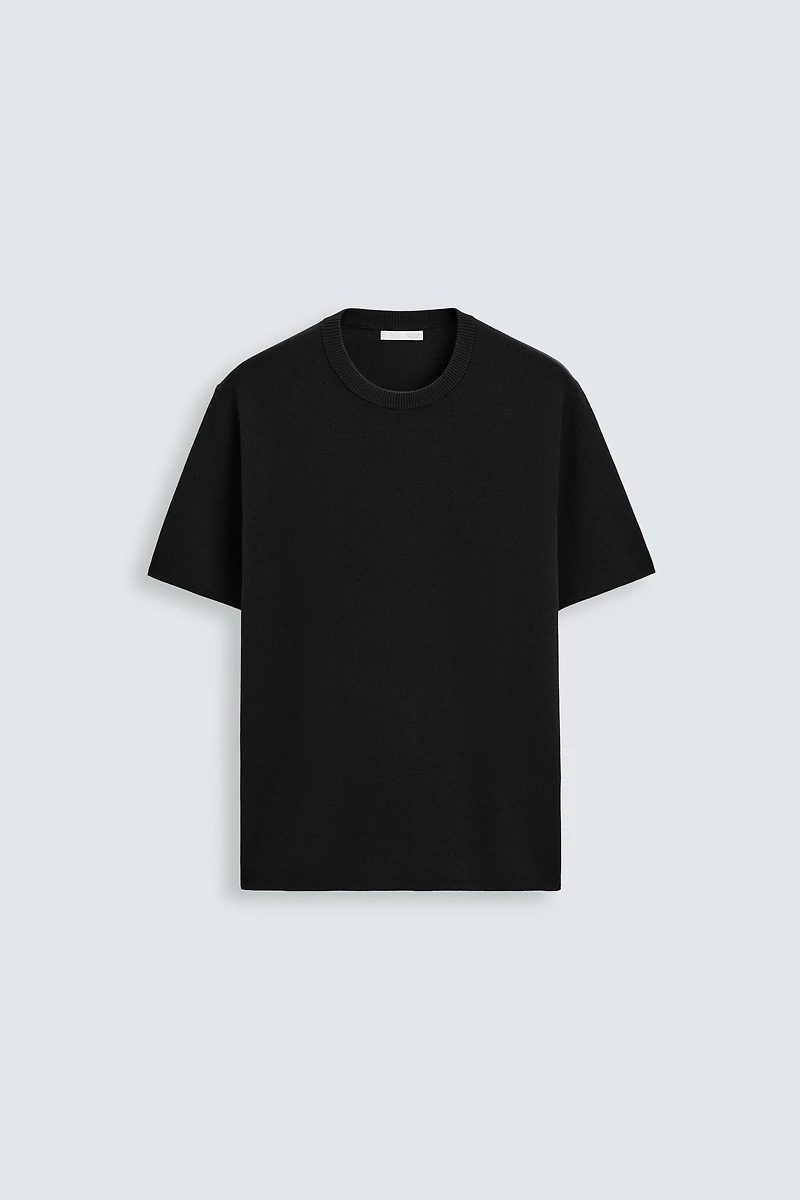 RELAXED FIT KNIT T-SHIRT