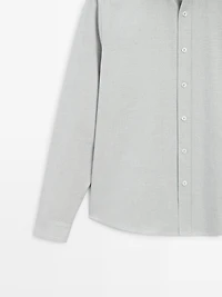 Chemise regular fit en coton mélangé