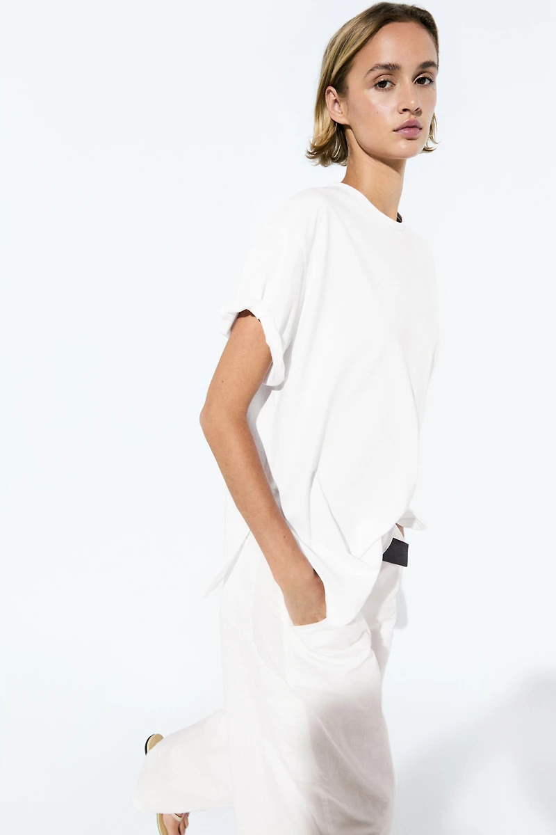 Flowing 100% cotton T-shirt