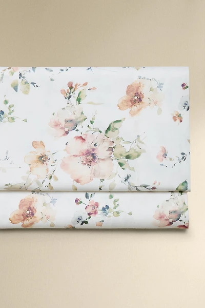 WILD FLOWER SATEEN FLAT SHEET (300 THREAD COUNT)