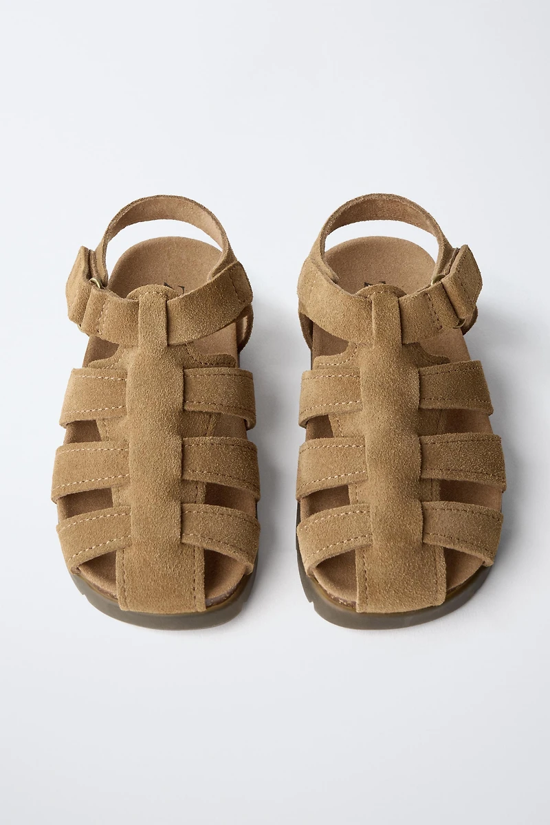 SANDALES STYLE PÊCHEUR EN CUIR