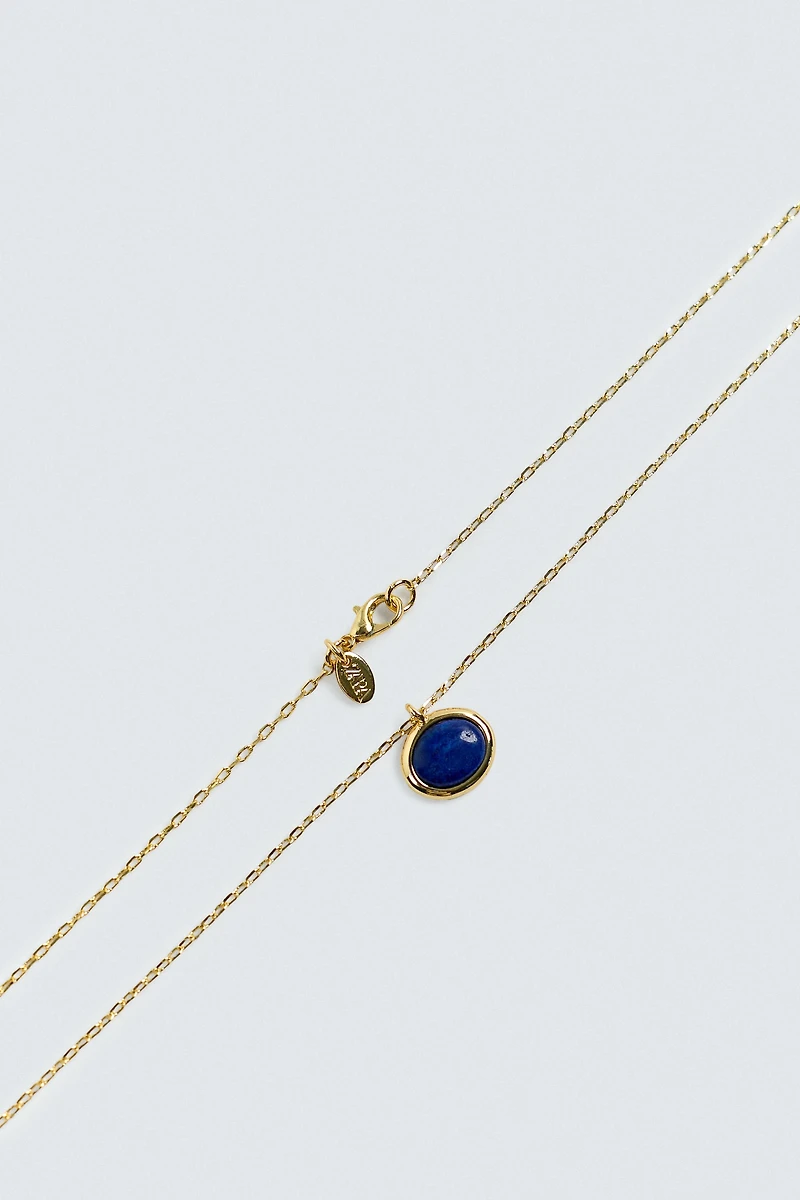 STONE PENDANT NECKLACE