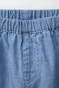 FLOWY BAGGY DENIM PANTS