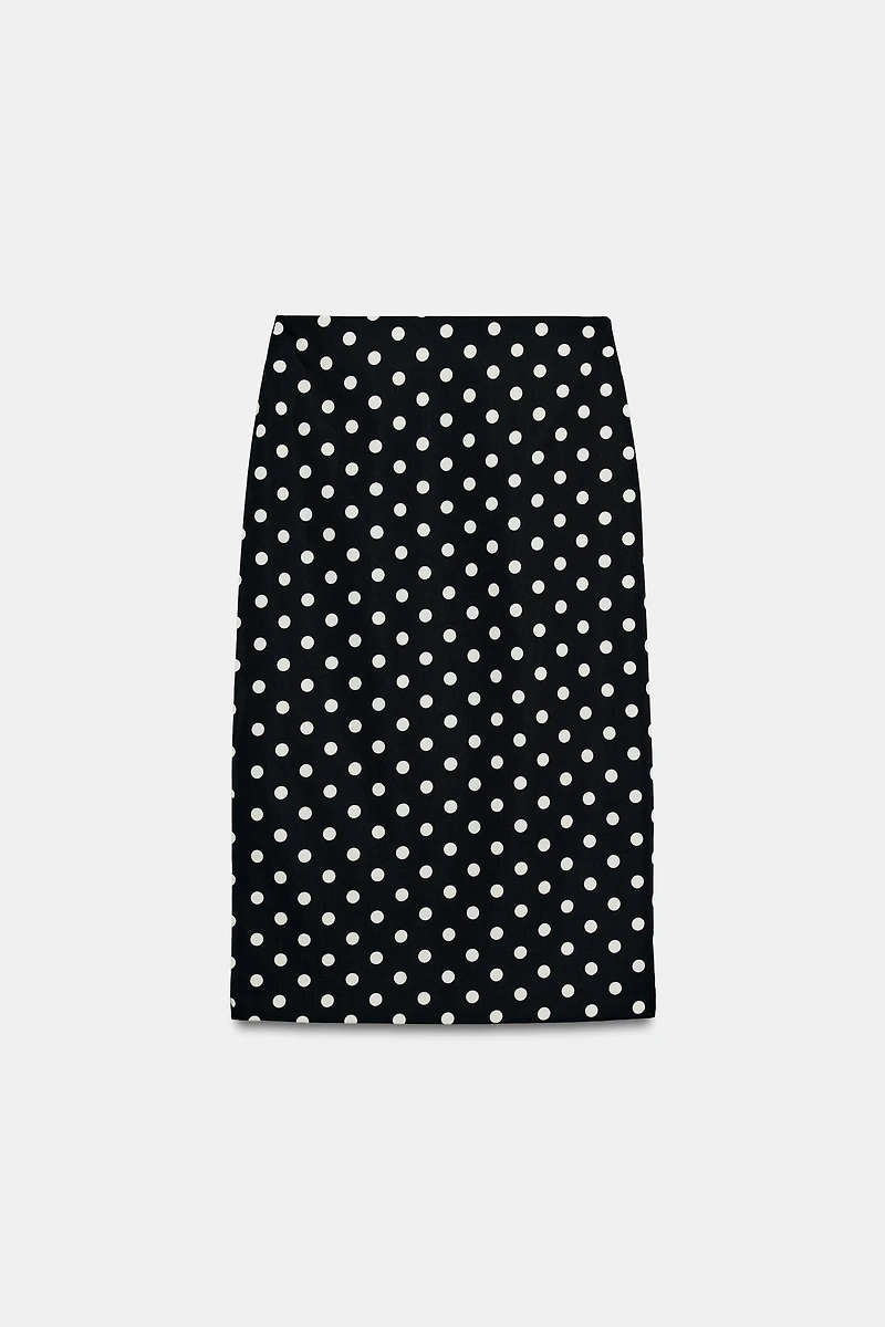 ZW COLLECTION POLKA DOT MIDI SKIRT