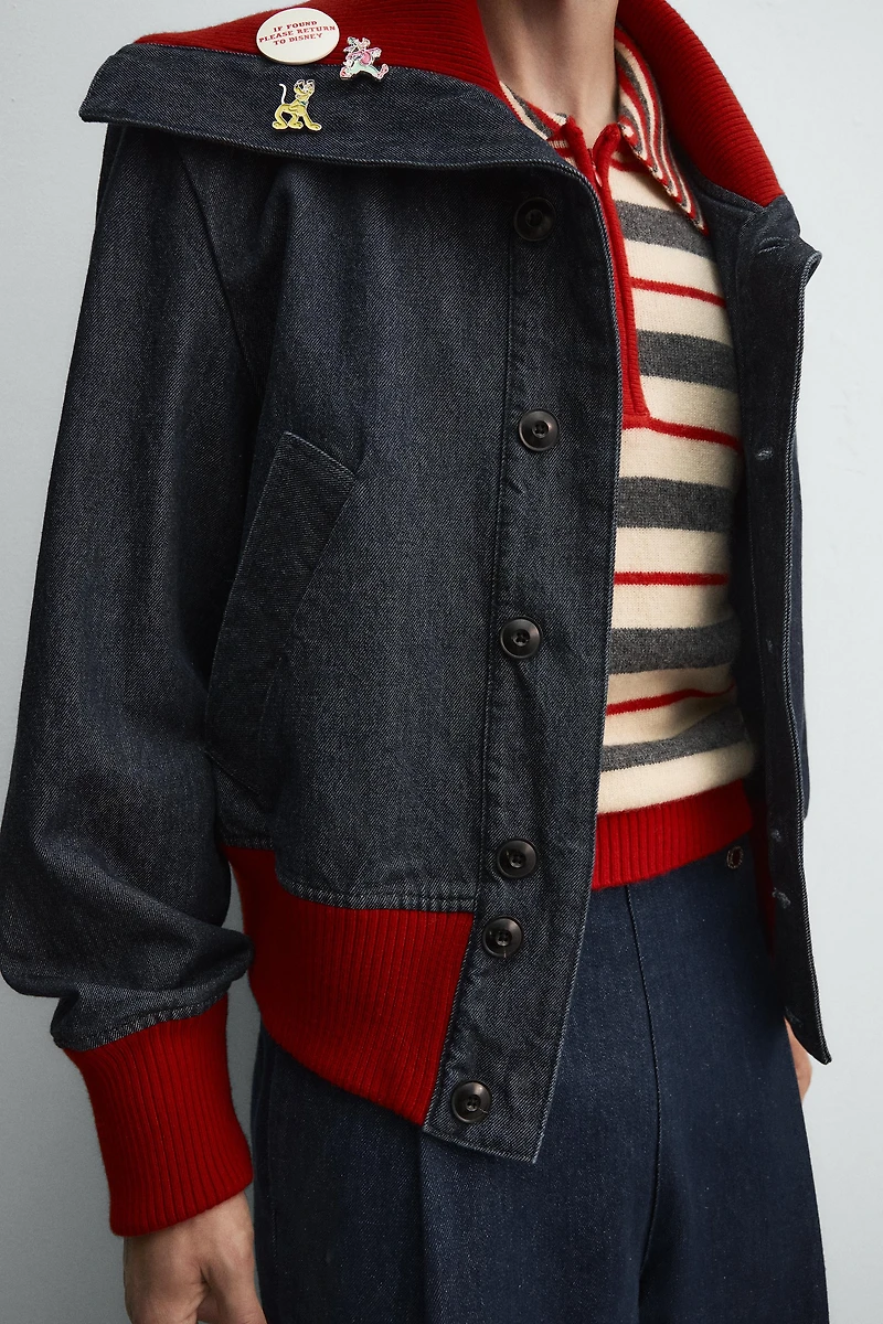 VESTE EN DENIM RIB HARRY LAMBERT FOR ZARA X DISNEY