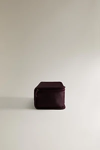 SATEEN OBJECT HOLDER MAKEUP BAG