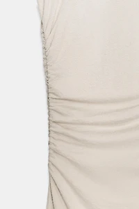 DRAPED MIDI DRESS