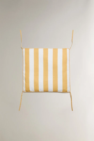 STRIPED ARMCHAIR BACK CUSHION