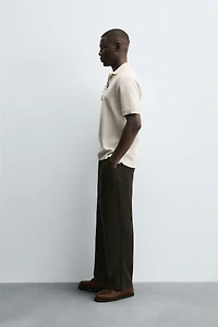 POLO REGULAR FIT STRUCTURÉ
