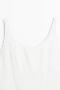 Flowing linen short dress